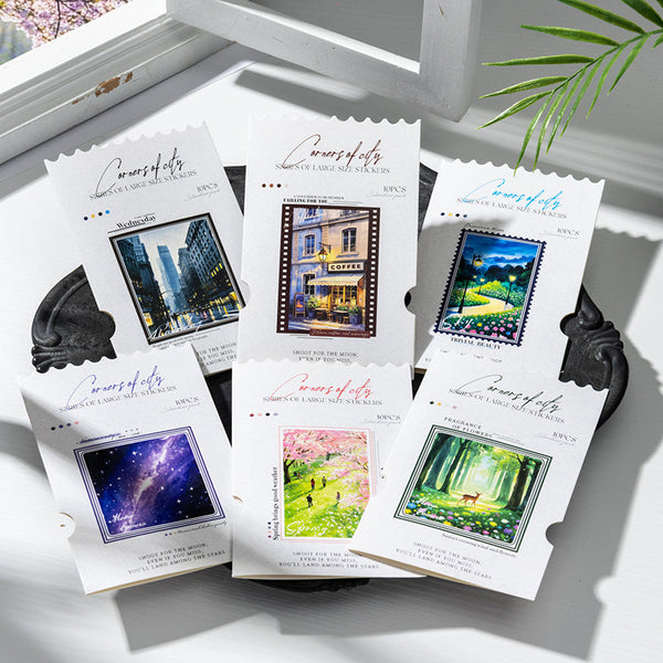 10PCS The corner of the city series sticker