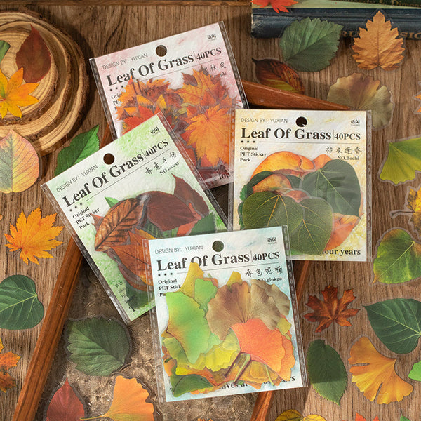 40PCS Autumn folding series sticker