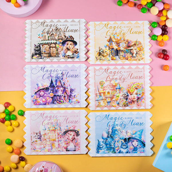 10 pegatinas de la serie Magic Candy House 