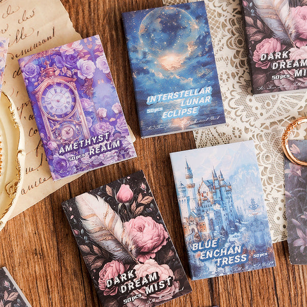 50PCS Star Time Dream Talk Series material paper