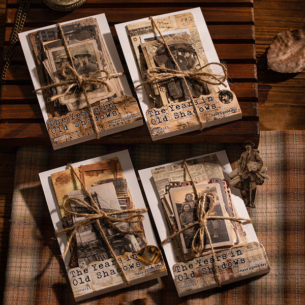 50PCS The Years in Old Shadows series sticker