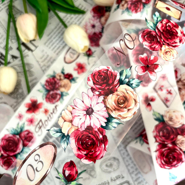 5.5cm*120cm Drunk in youth Washi/PET Tape