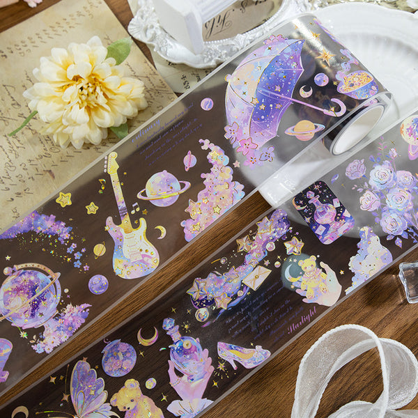 The starry sky Light Gold Fog PET Tape
