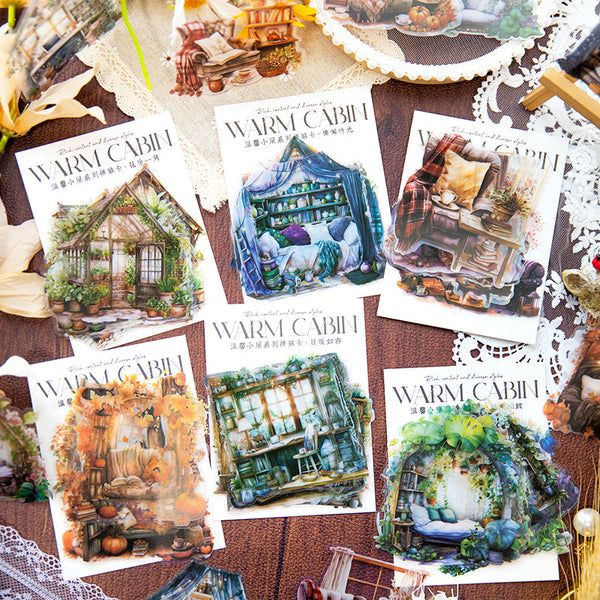 10PCS Warm House Series sticker