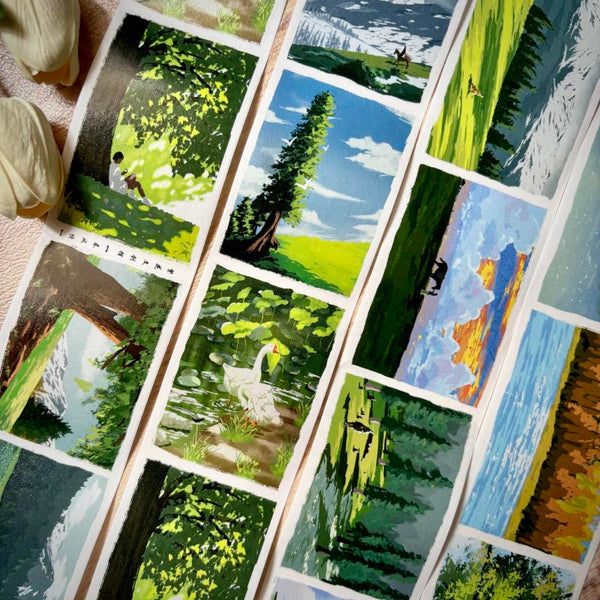 6.5cm*120cm The spring breeze Die Cutting Washi/PET Tape