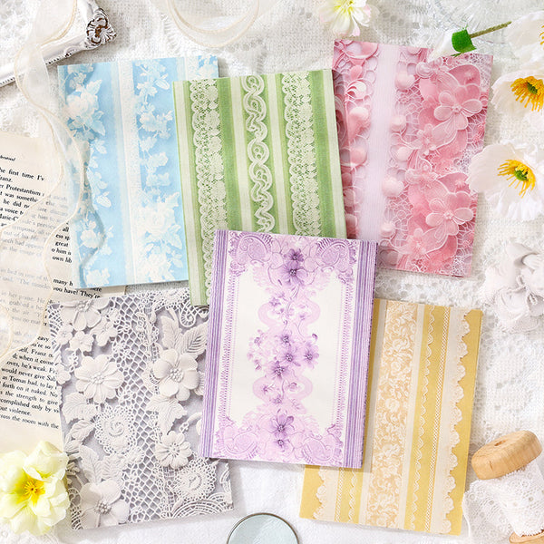 30PCS Weaving dream lace series material paper