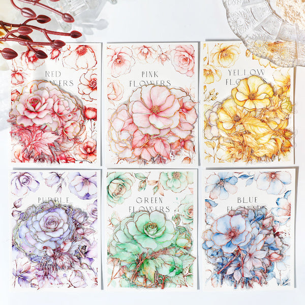 20PCS Romantic Flower Series sticker