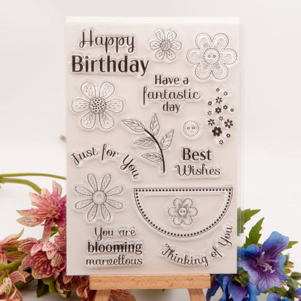 Clear silicone stamp