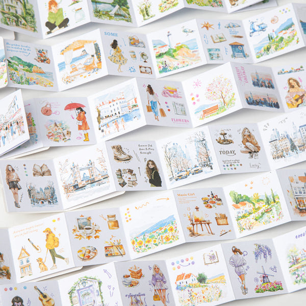 10PCS Travel picture book series sticker
