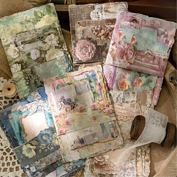 30PCS Handcrafted Fabric Master Series material paper set