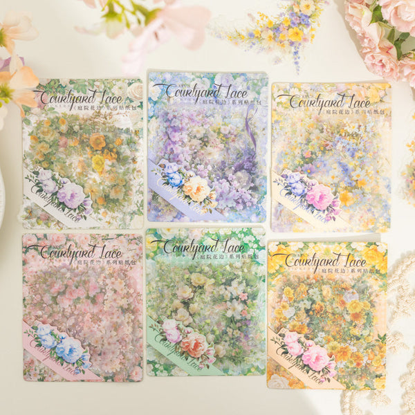 10PCS Garden lace Series sticker