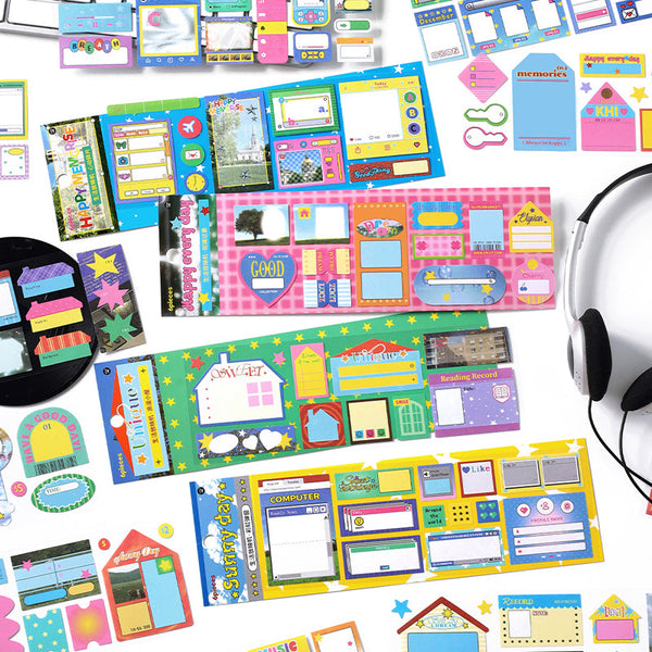 6PCS Life projector series sticker