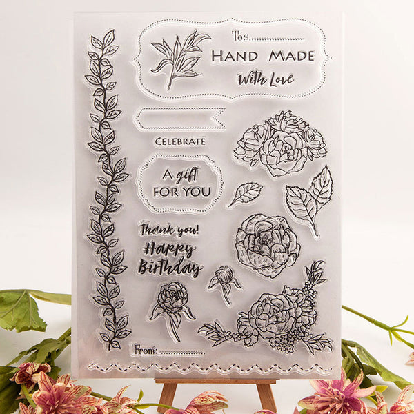 Clear silicone stamp