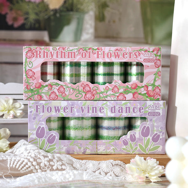 Iridescent Ribbon Series Die Cutting PET Tape Set