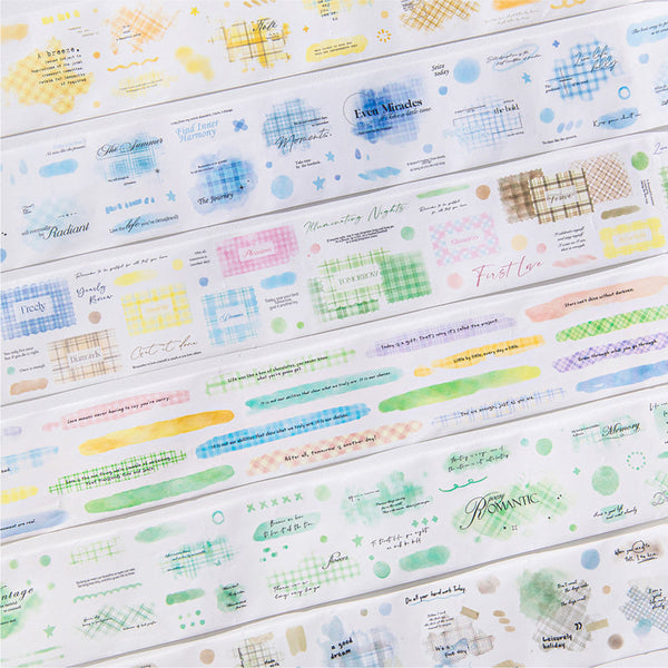 Colorful checkered series Die Cutting Washi Tape
