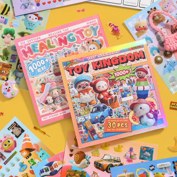 30PCS Colorful Toy Series sticker book