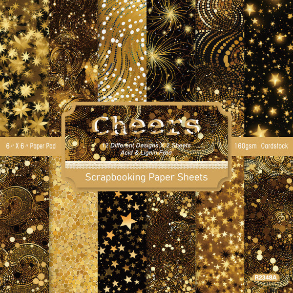 24PCS Cheers background paper