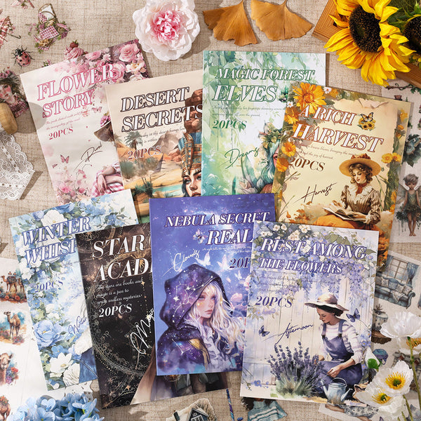 20PCS Memories of Time Series sticker book