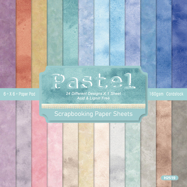 24PCS Pastel material paper