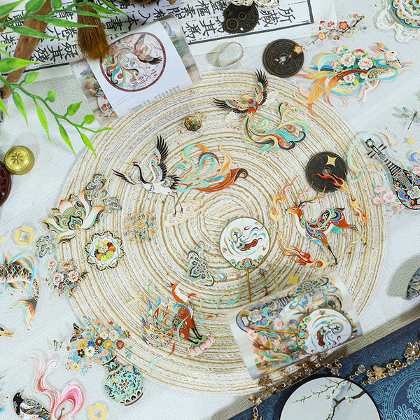 Chinese embroidery Shell Gold PET Tape