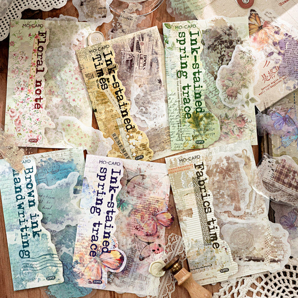 20PCS Smudging Ink Trace Series sticker