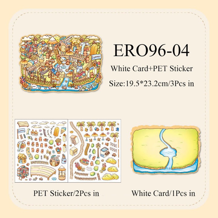Kapi Sticker Kapi fun summer series 3D Sticker – Journaldream