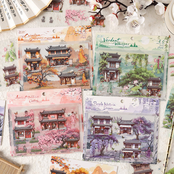 Wisteria weaves dreams Series 3D Sticker