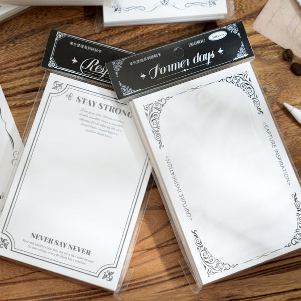 30PCS Monochrome Dream Series note paper