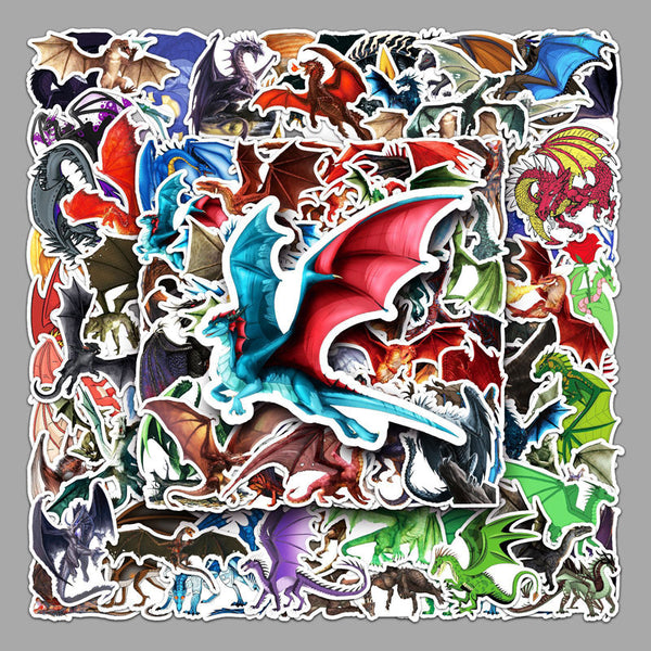 100PCS Dragon Sticker