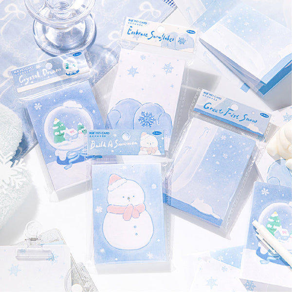 80PCS Winter Letters Series note paper