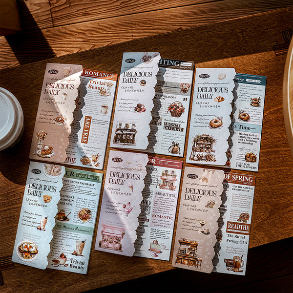 6PCS Delicious Daily Series sticker