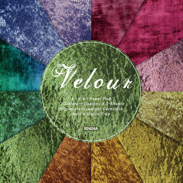 24PCS Velour background paper