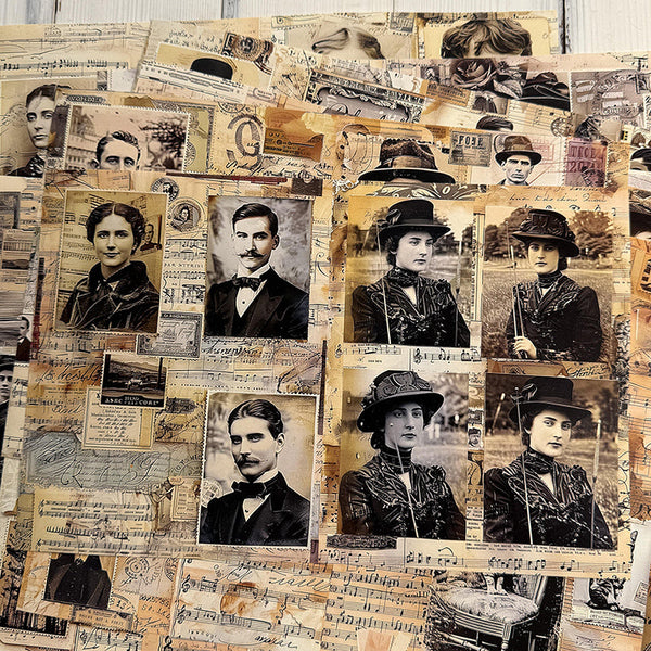 14PCS Old photos background paper