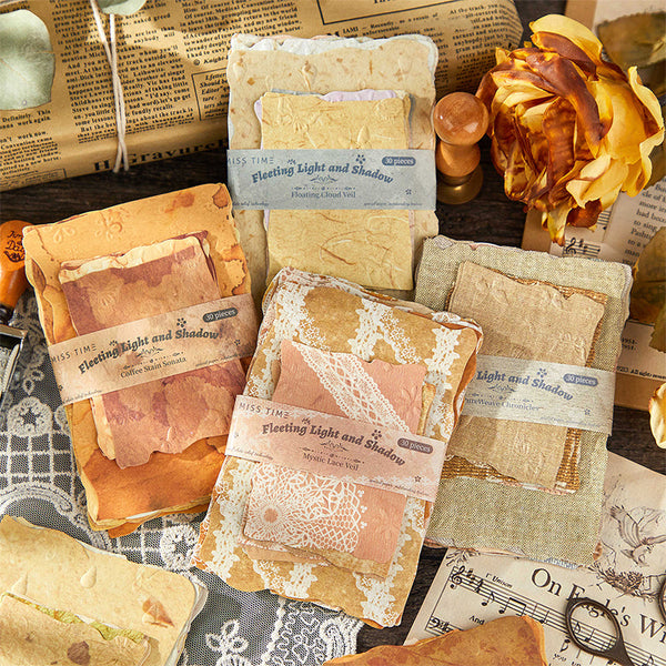 30PCS Fleeting Impressions Series material paper