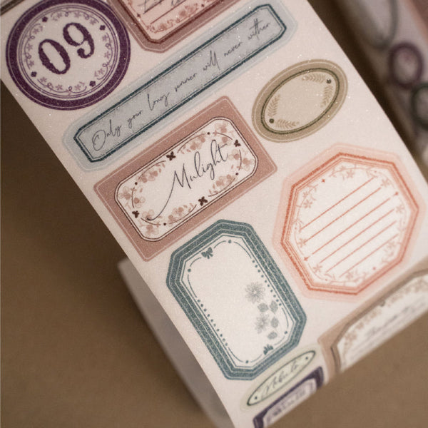 Whole Roll 7cm*5m Write about flowers Die Cutting Washi/Writing Paper Tape