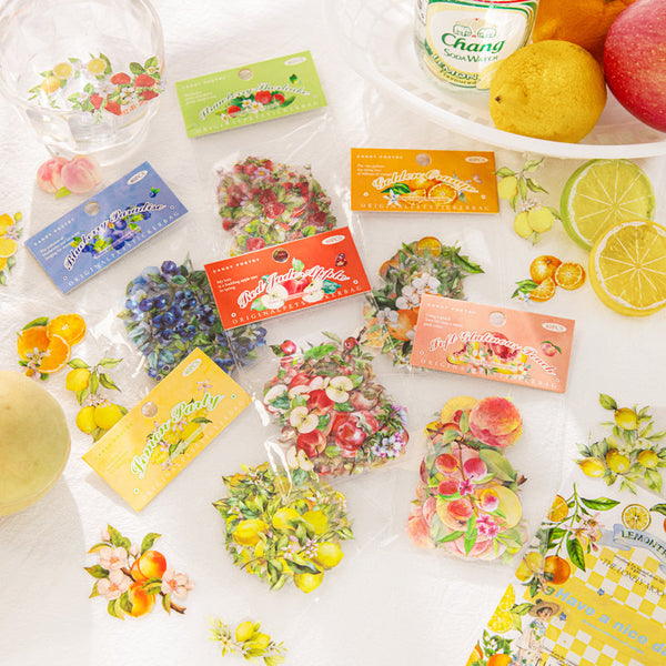 40PCS Fruit nature book series sticker