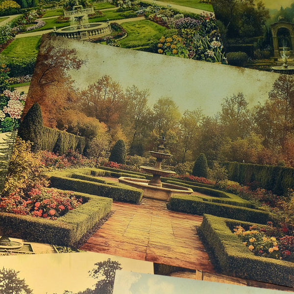 10PCS Palace Garden background paper