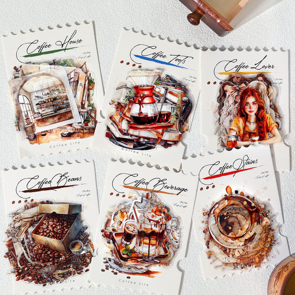20PCS Coffee Life Series sticker