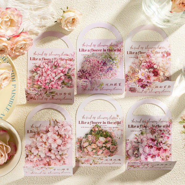 20PCS Flower feast series sticker