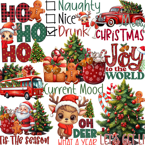 12PCS Christmas life sticker