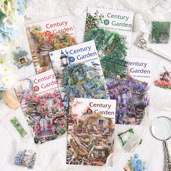 40PCS Century Garden Series sticker