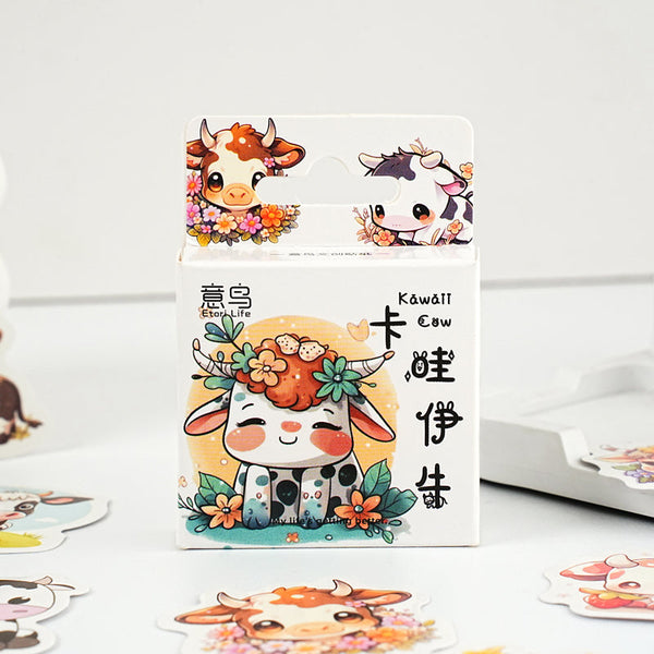 46PCS Kawaii cattle series sticker