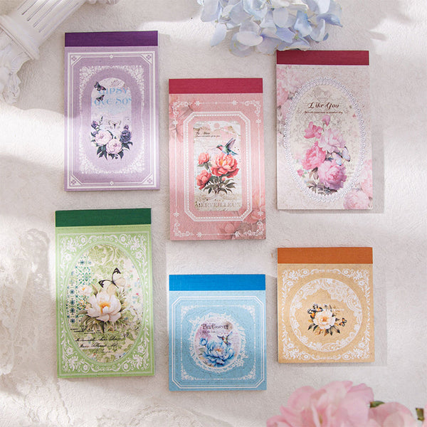 30PCS Flower morning moonlight series note paper