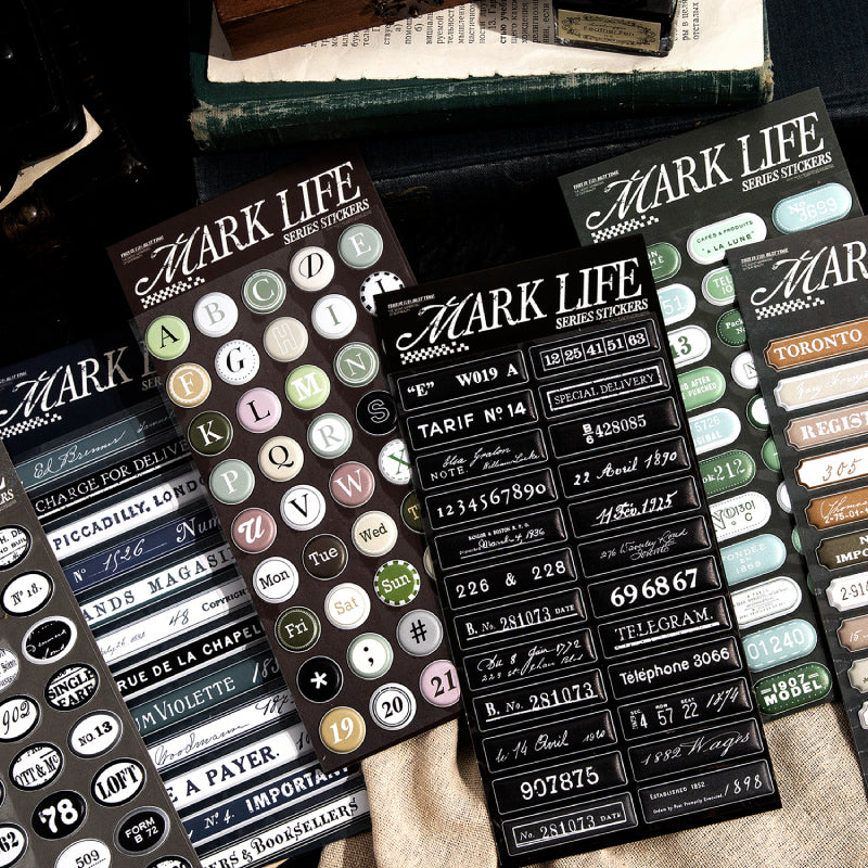 1PCS Mark Life Series sticker – Journaldream