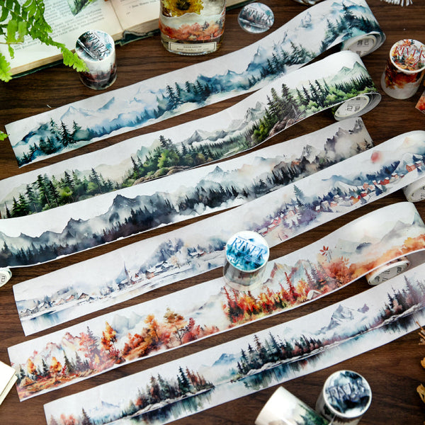 Twilight mountains series Die Cutting Washi Tape