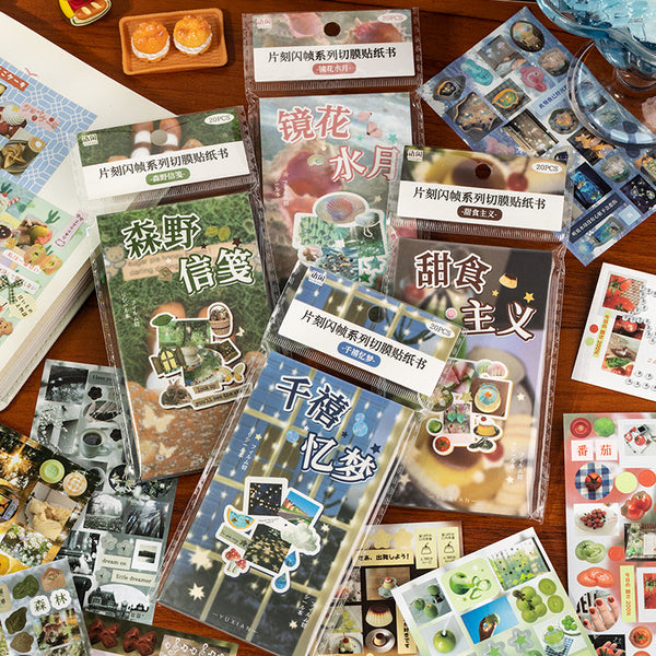 20PCS Momentary Flash Frame Series sticker book