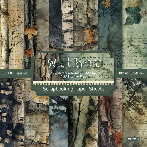24PCS Wither material paper