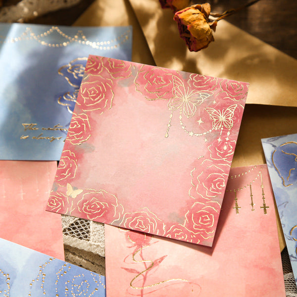 90Pcs Mist Rose series note paper