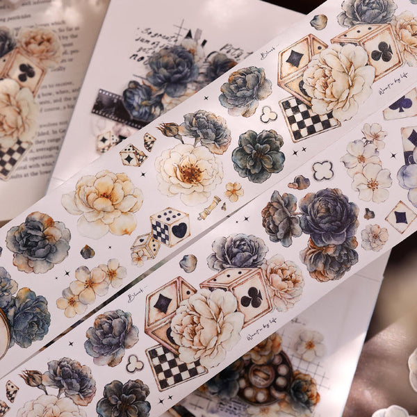 6cm*120cm lack and white dream Washi/PET Tape