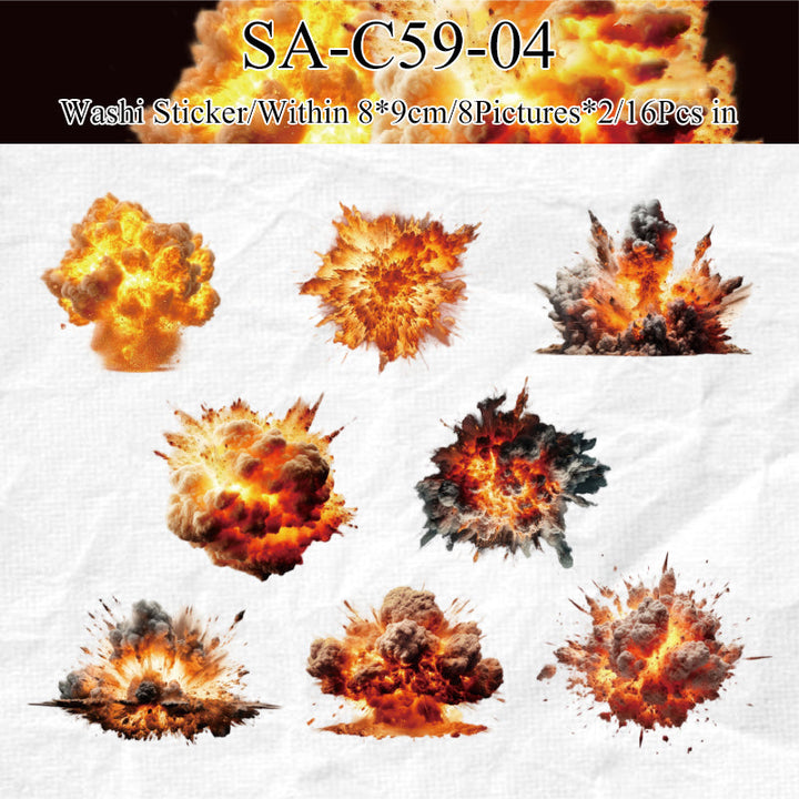 Explosions moment Series sticker – Journaldream